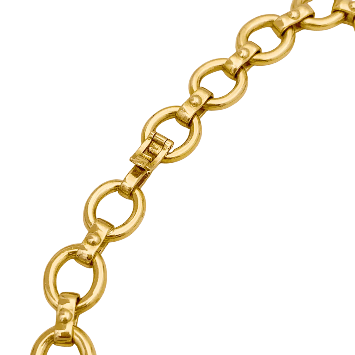 Collier Maille forçat en or jaune et diamants - Image 5
