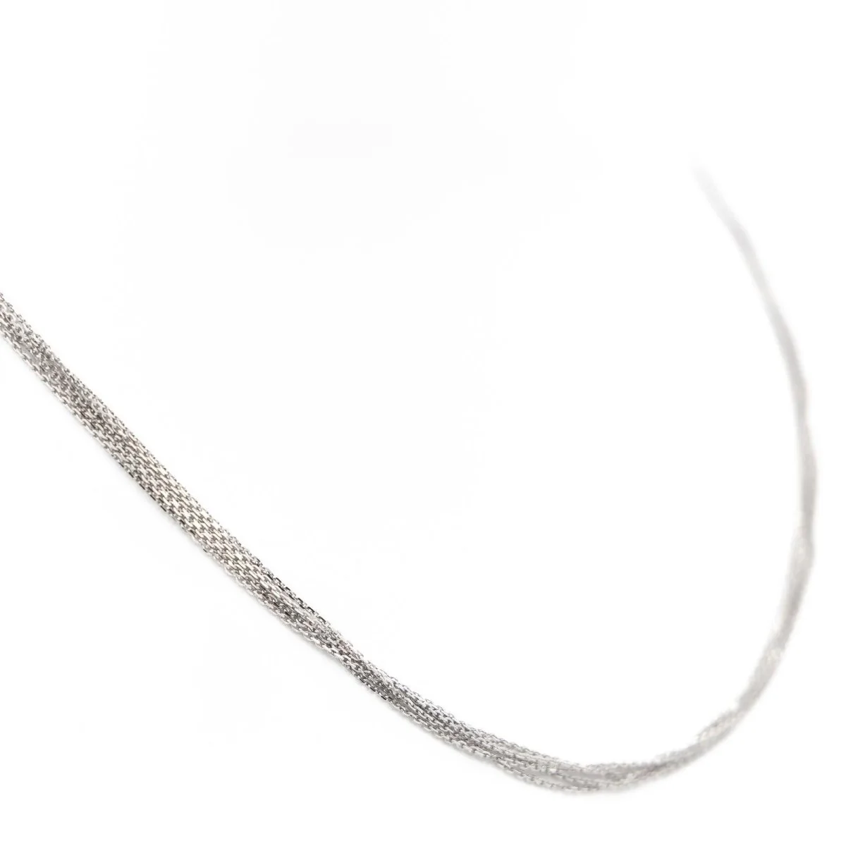 Collier Chaînes multiples en or blanc - Image 2