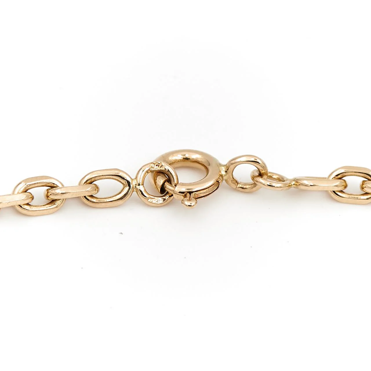 Collier Chaîne maille forçat en or jaune - Image 3