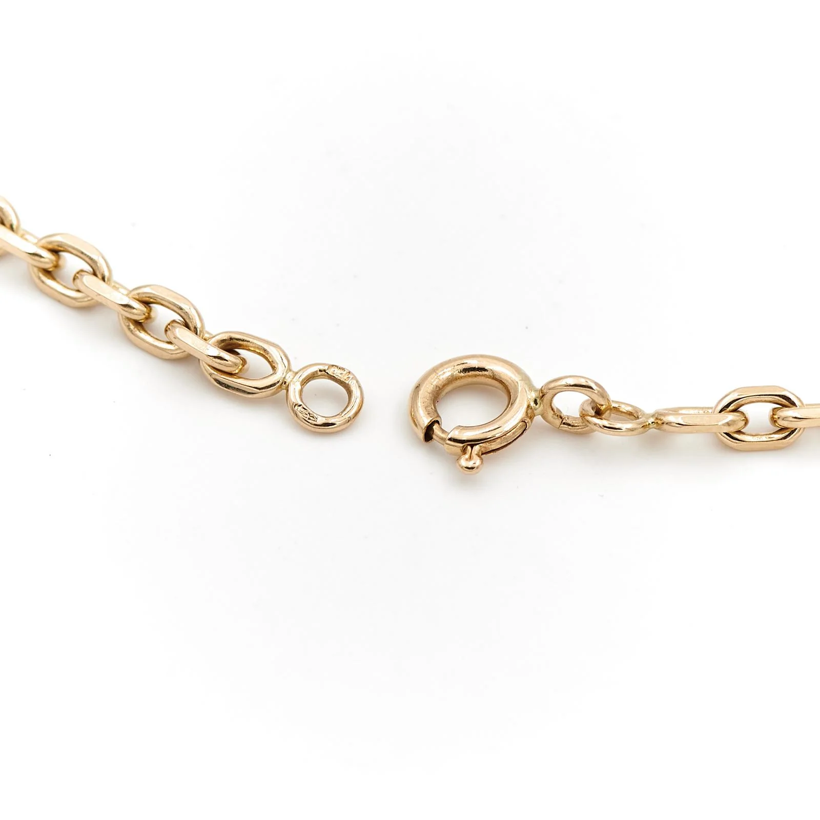 Collier Chaîne maille forçat en or jaune - Image 5