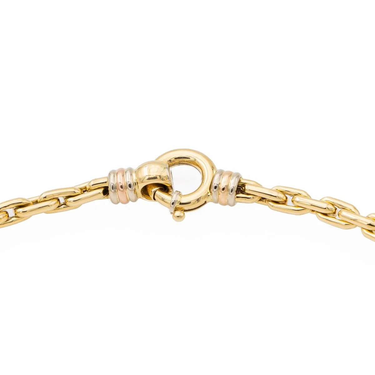 Collier Maille forçat en or jaune - Image 3