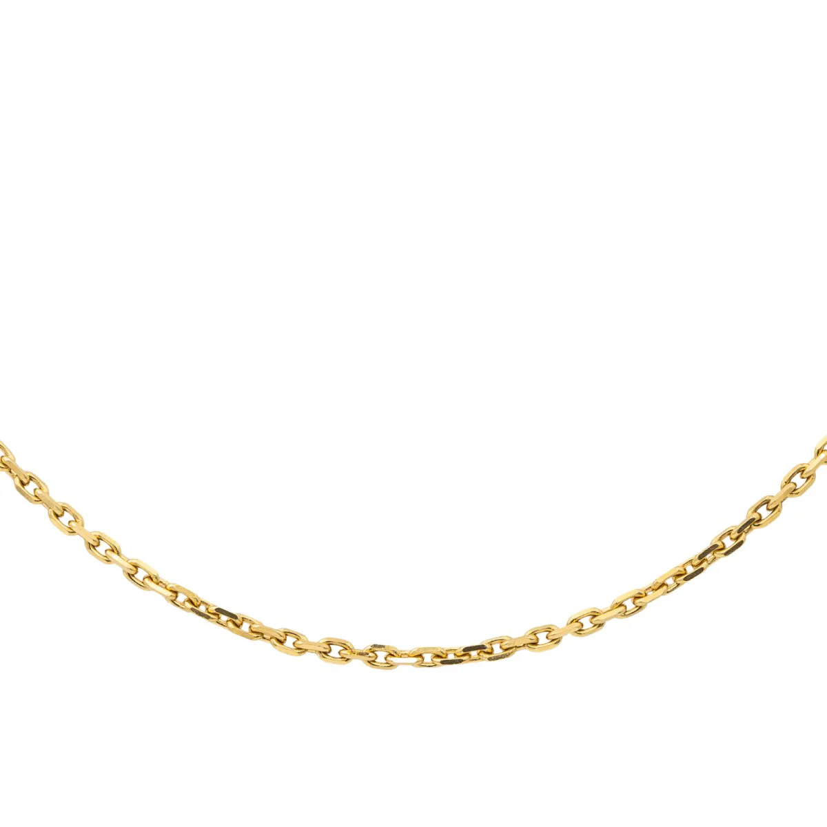 Collier Maille forçat Or jaune - Image 3