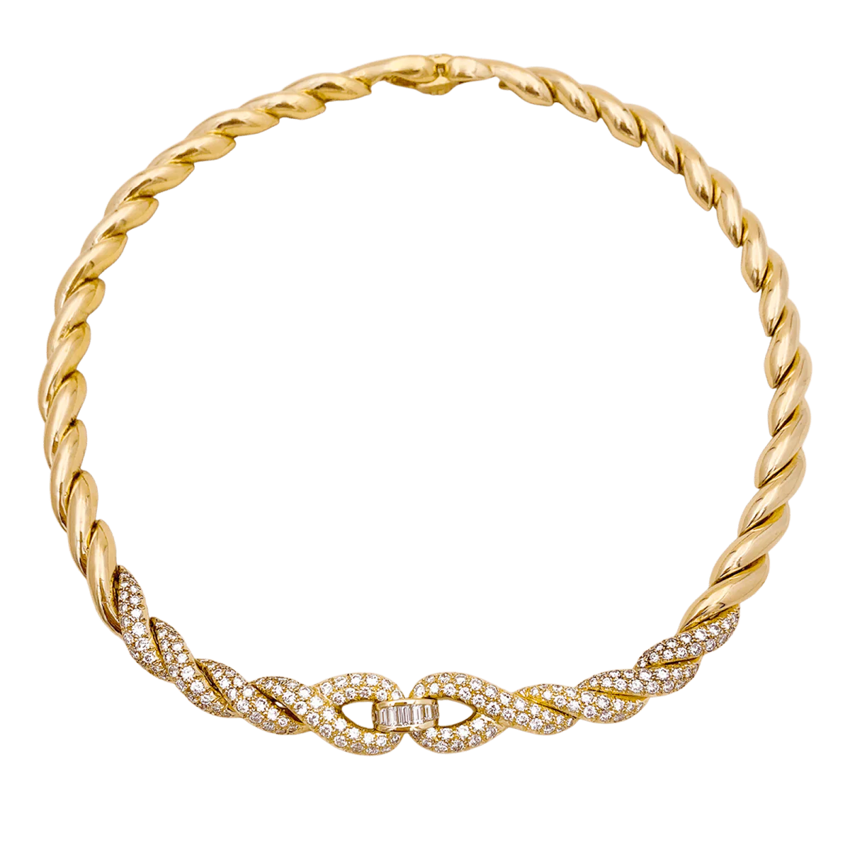 Collier Maille FRED en or jaune et diamants