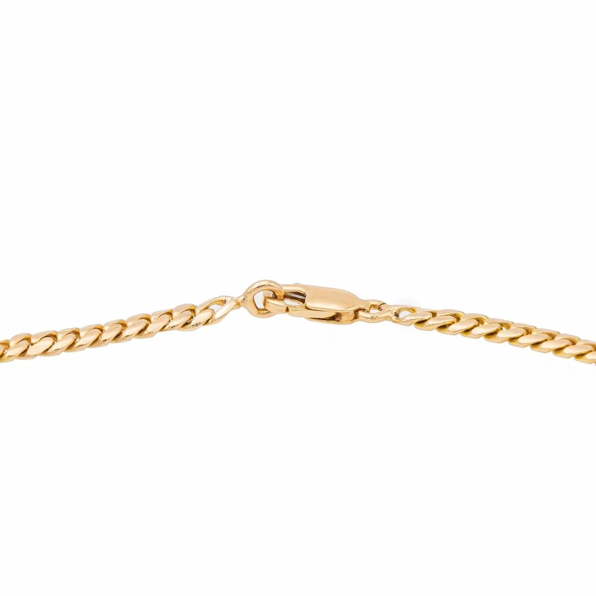 Collier Maille gourmette Or jaune Jade Jadéite - Image 4