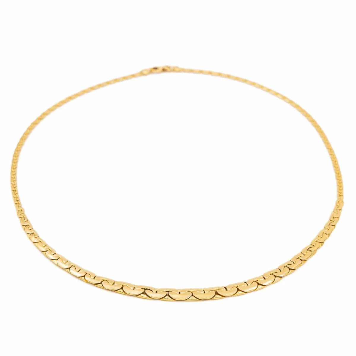 Collier Maille haricot Or jaune - Image 3