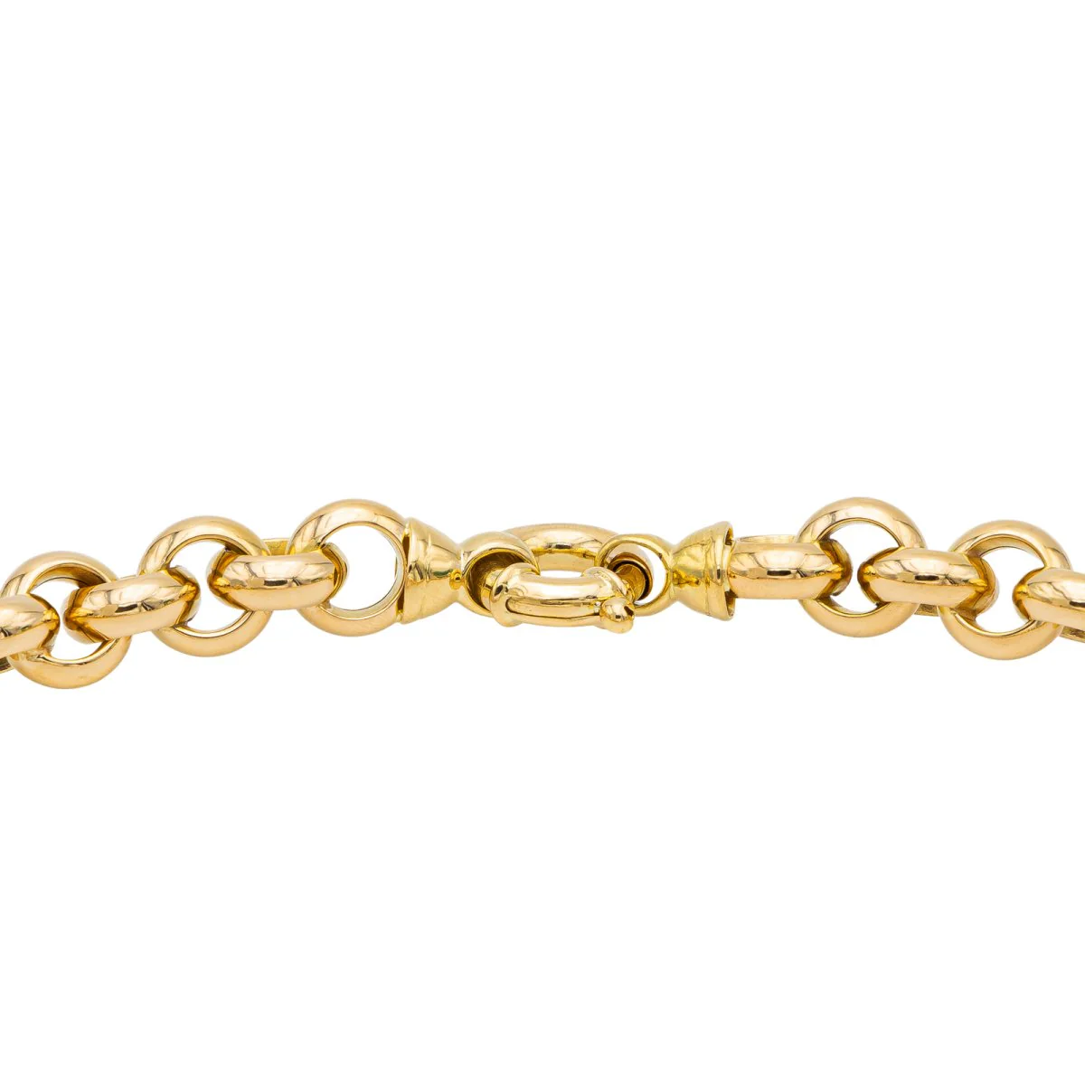 Collier maille jaseron Or jaune - Image 4