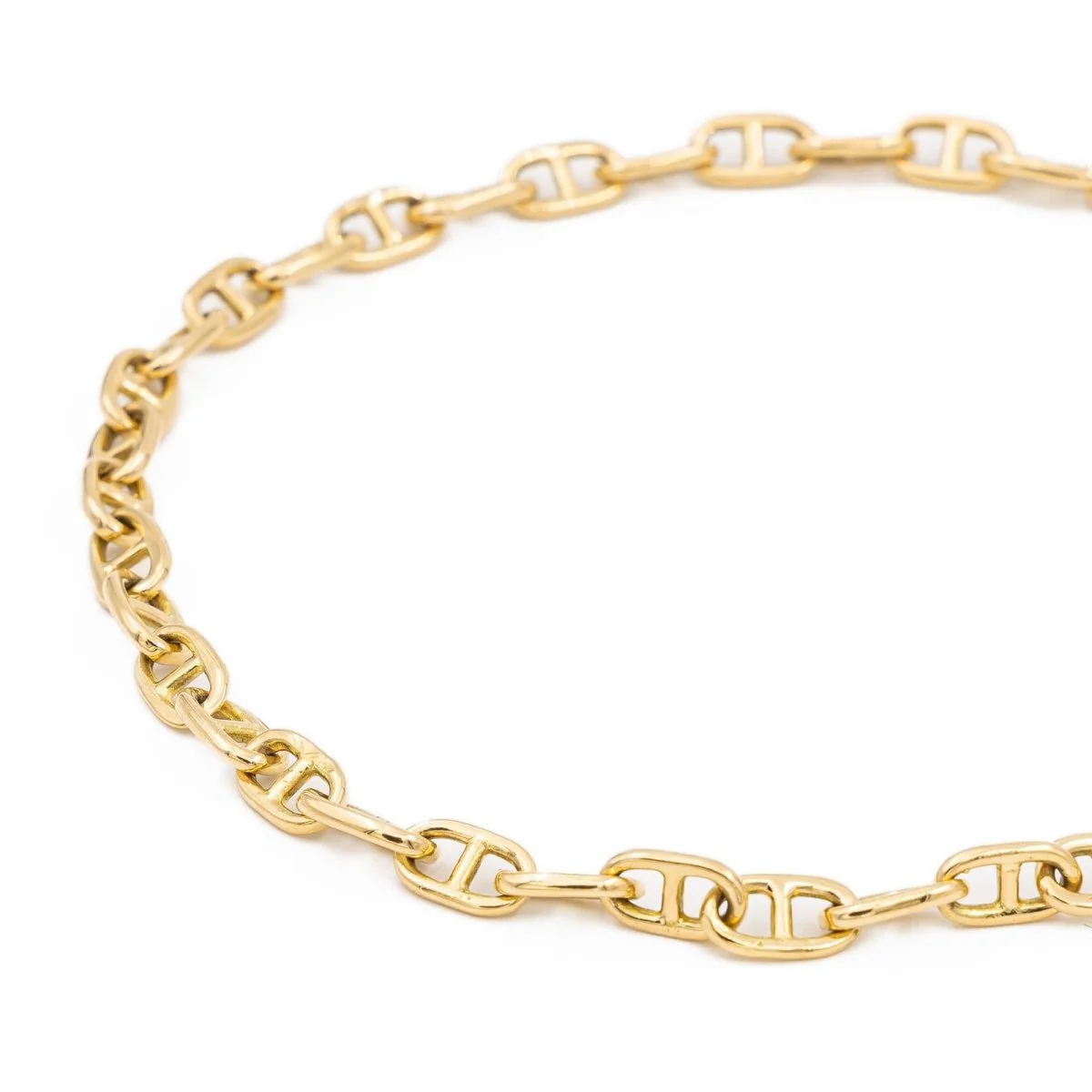 Collier Maille marine Or jaune - Image 4
