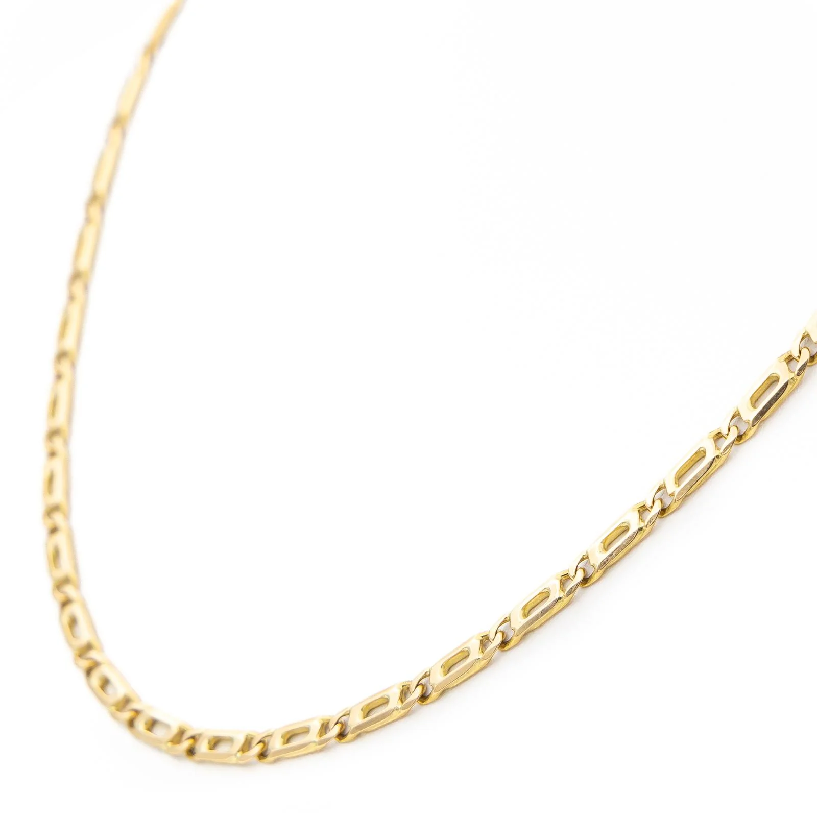 Collier Chaîne maille marine en or jaune - Image 5