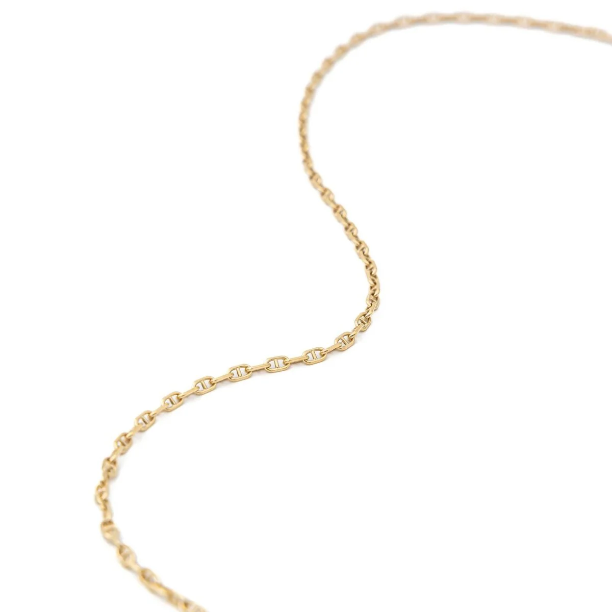 Collier Chaîne maille marine en or jaune - Image 2