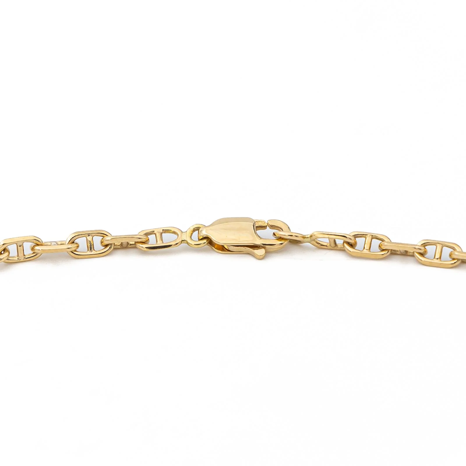 Collier Chaîne maille marine en or jaune - Image 4