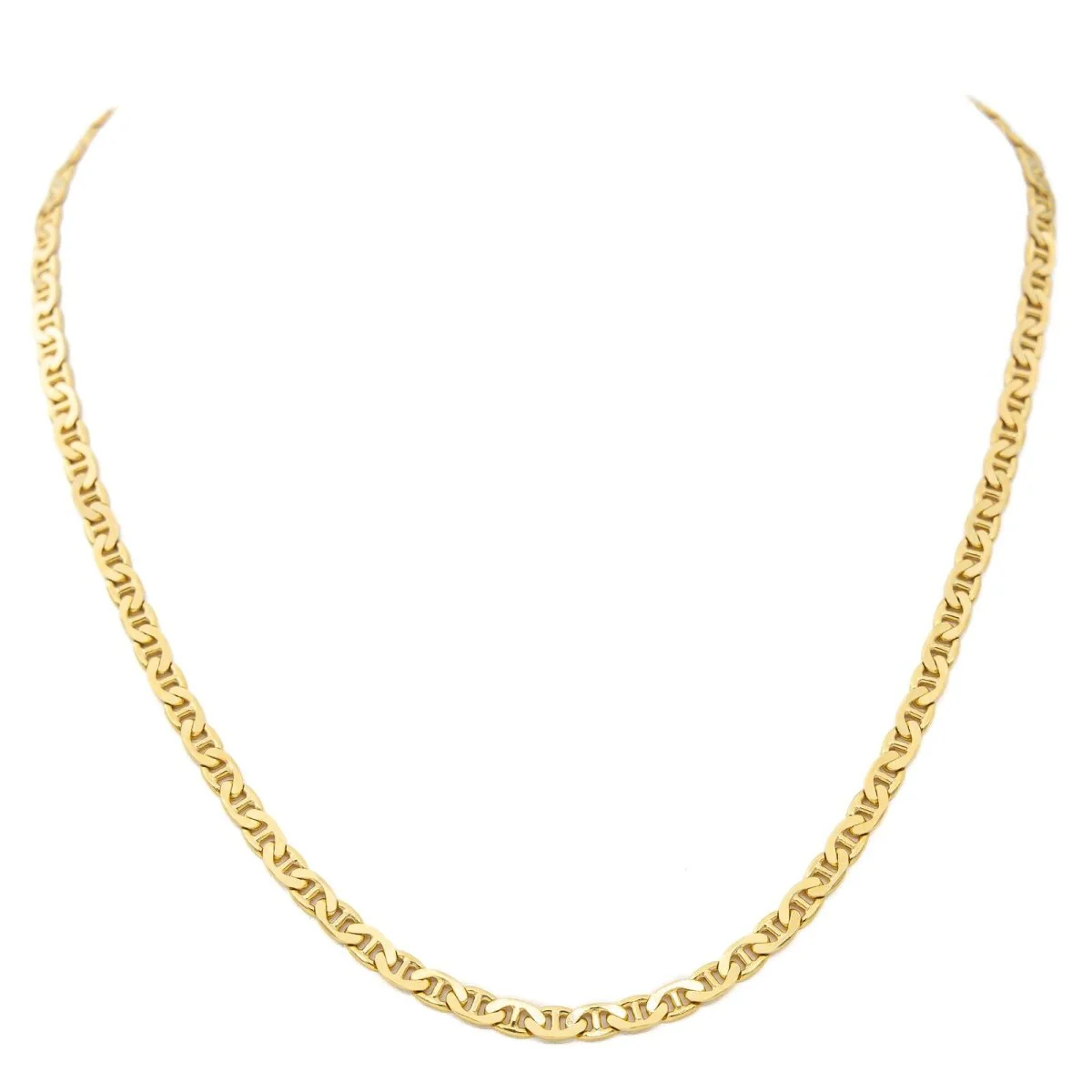Collier Chaîne maille marine en or jaune