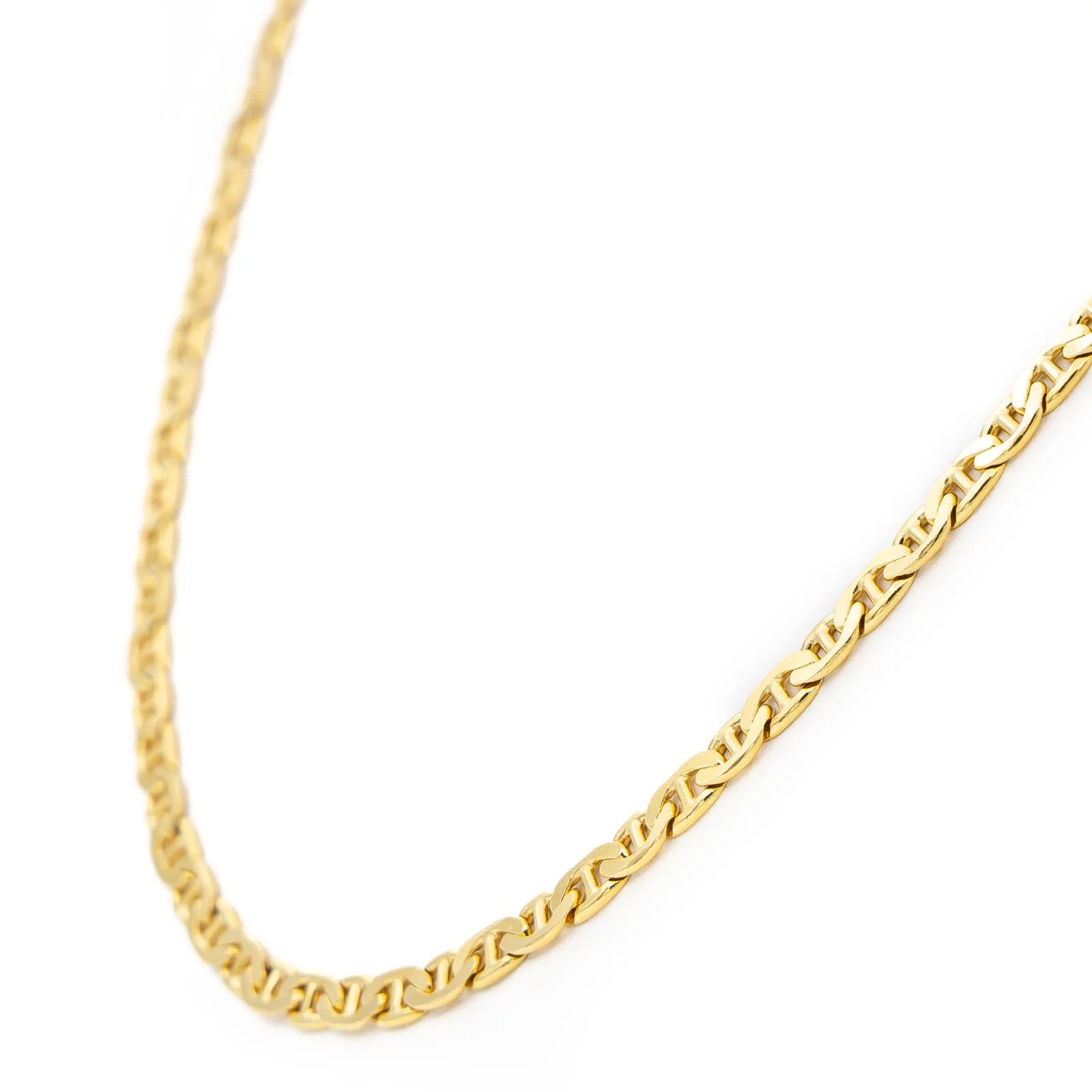 Collier Chaîne maille marine en or jaune - Image 2