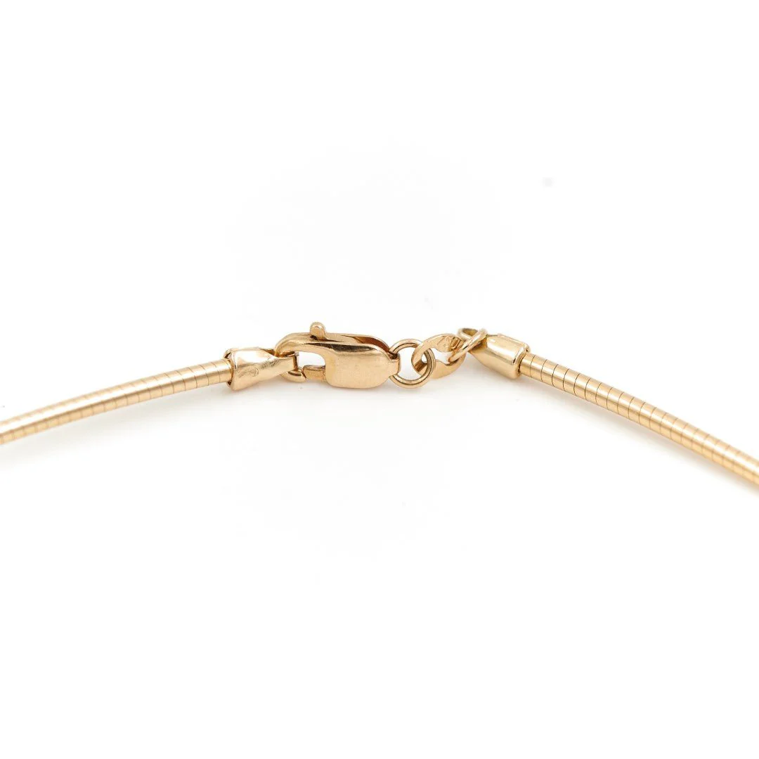Collier Maille omega en or jaune - Image 4