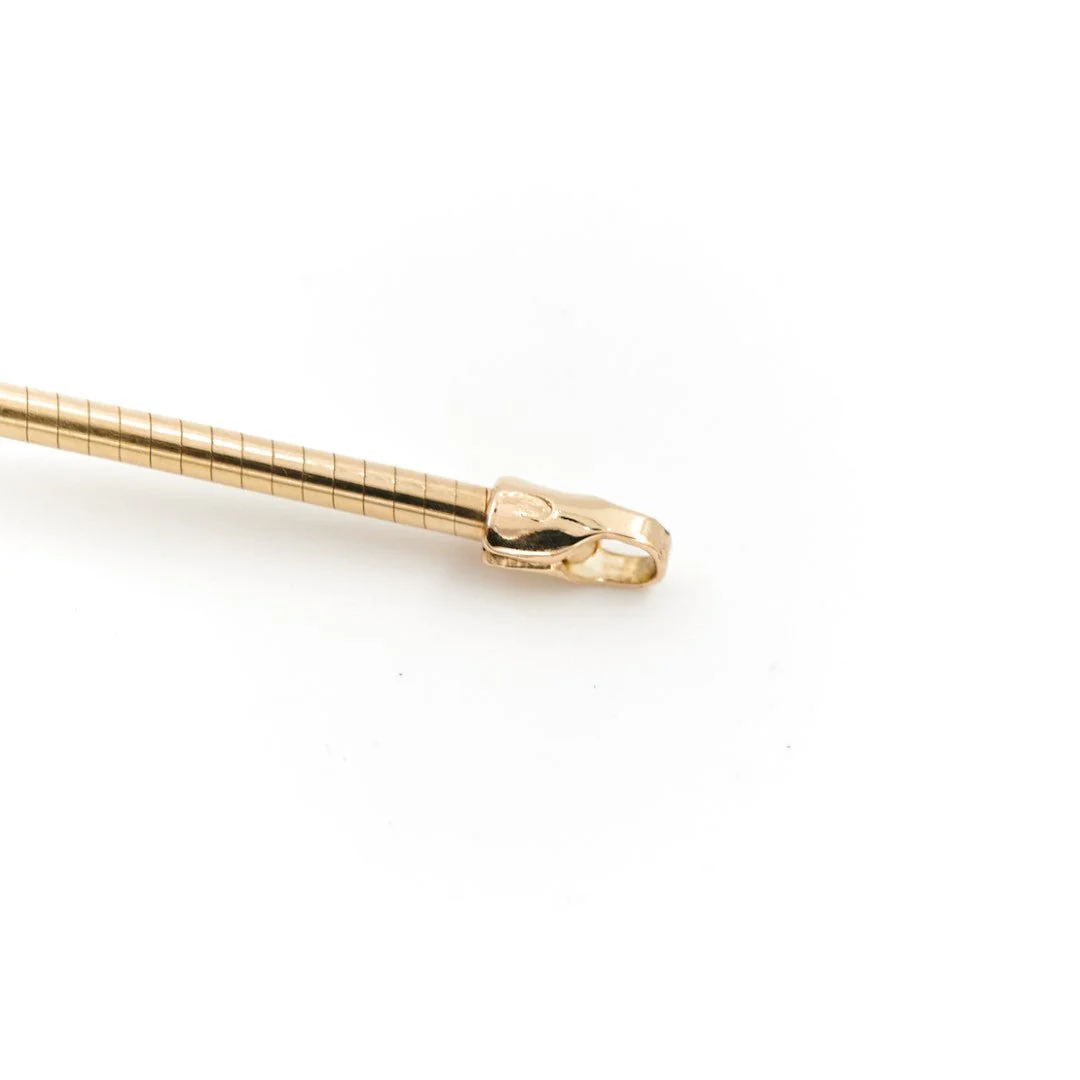 Collier Maille omega en or jaune - Image 5