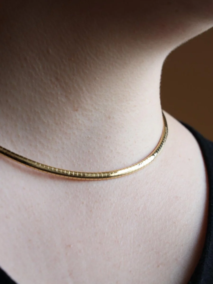 Collier Maille oméga en or jaune - Image 6