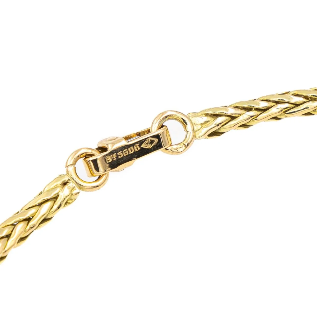 Bracelet Maille palmier Or jaune - Image 3