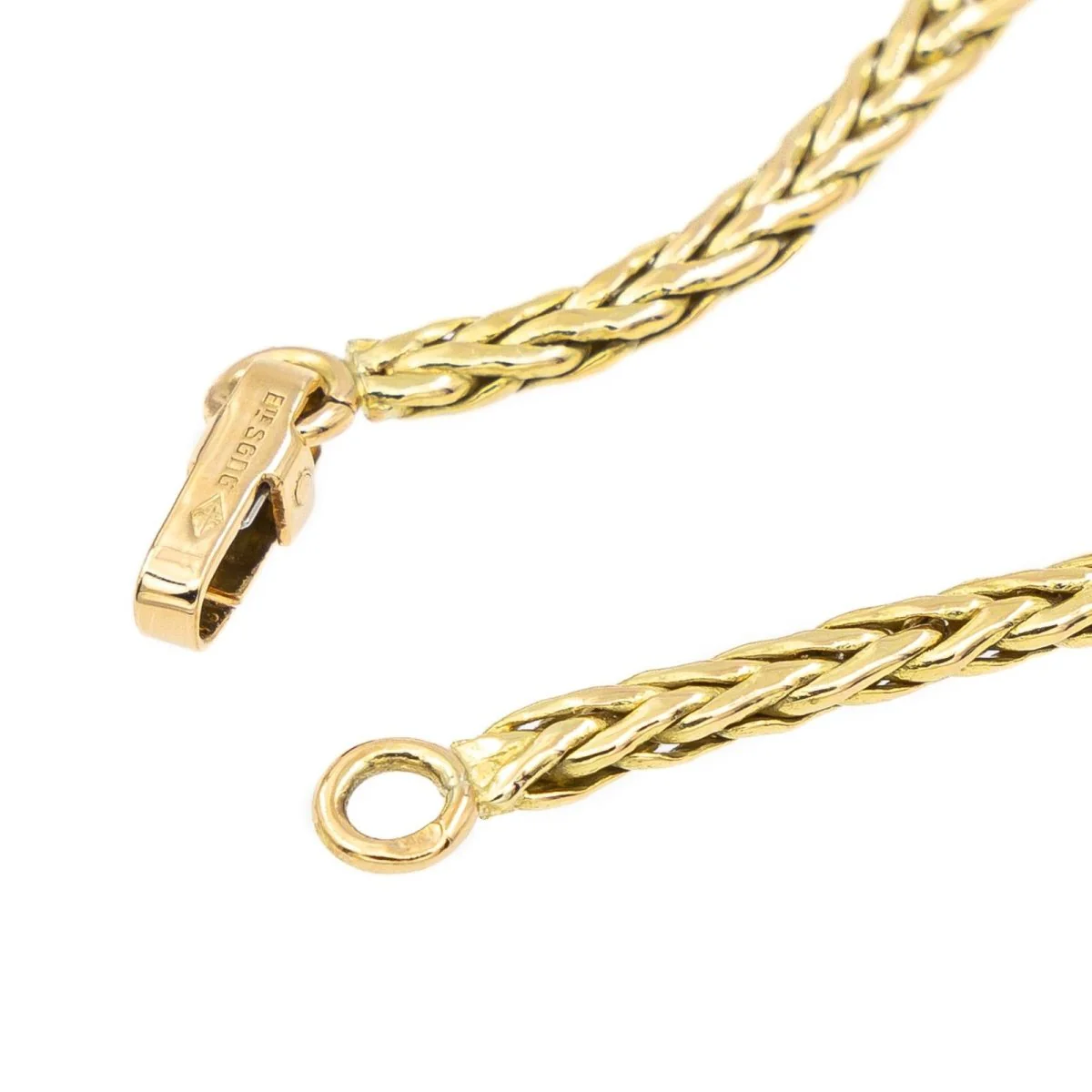 Bracelet Maille palmier Or jaune - Image 6