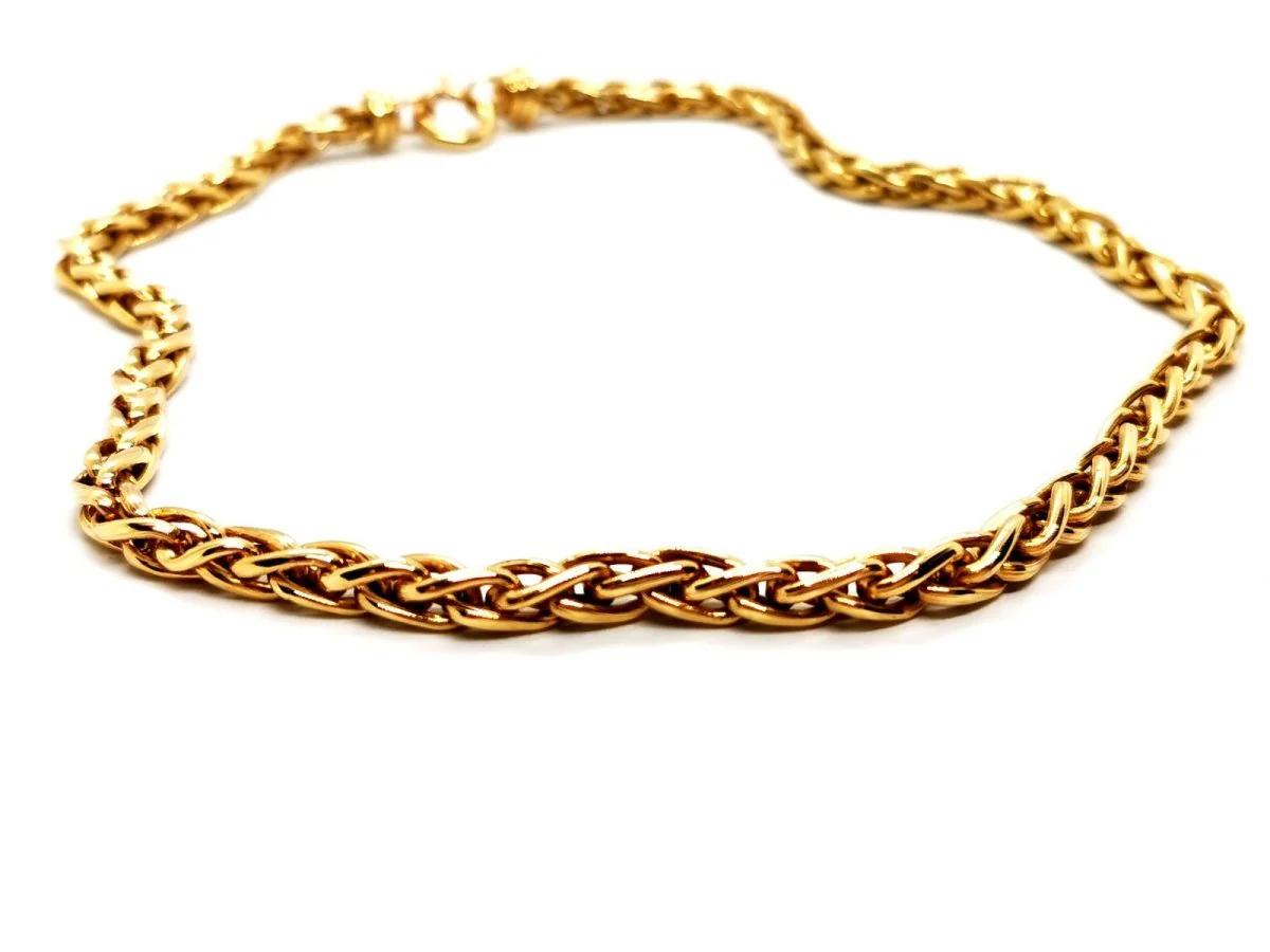 Collier Maille palmier Or jaune - Image 7