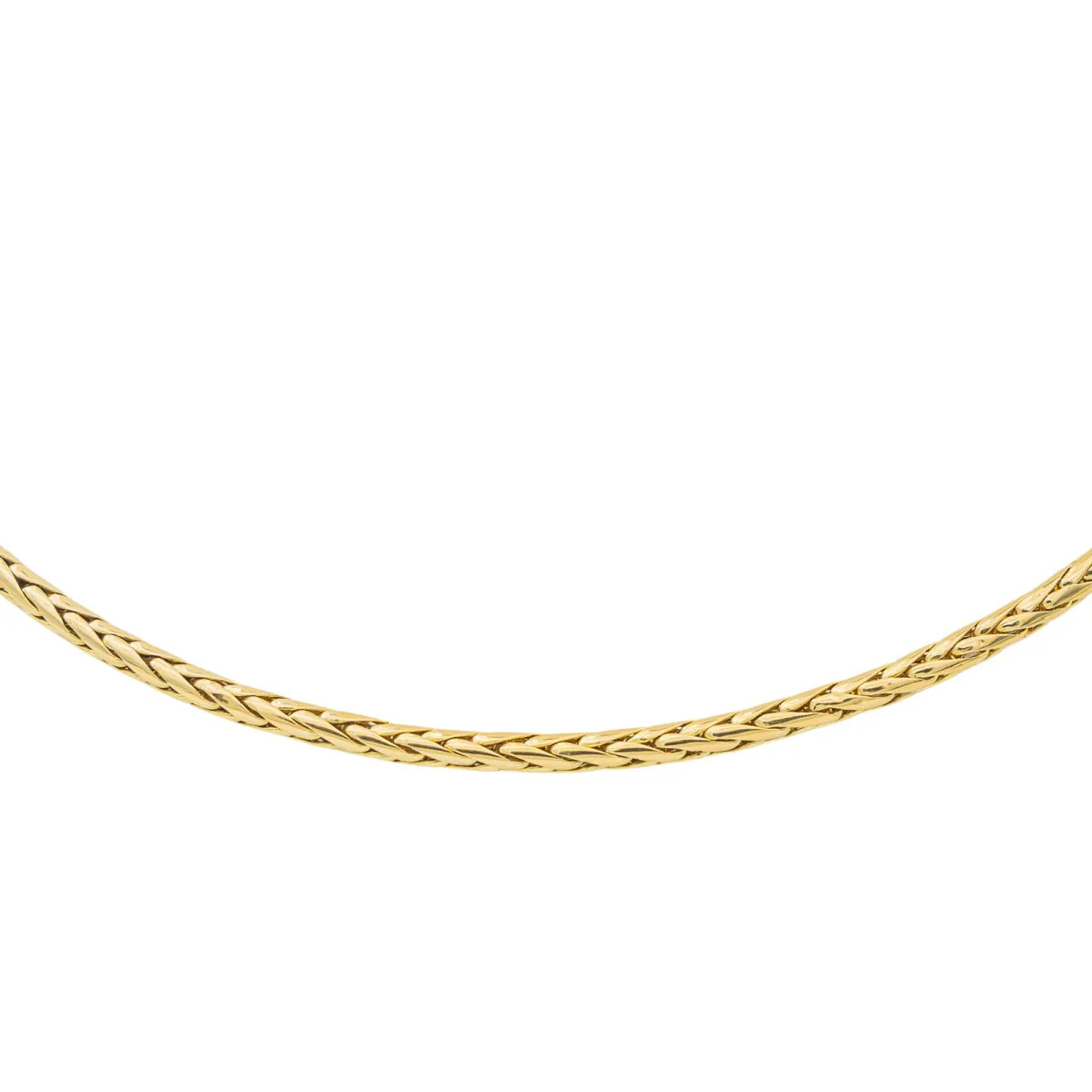 Collier Maille palmier Or jaune - Image 3