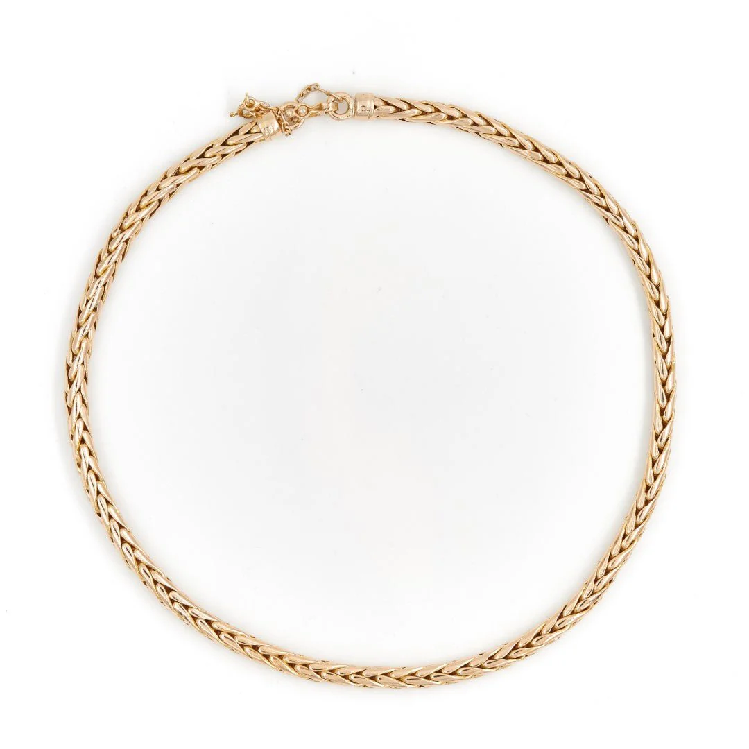 Collier Maille palmier en or jaune