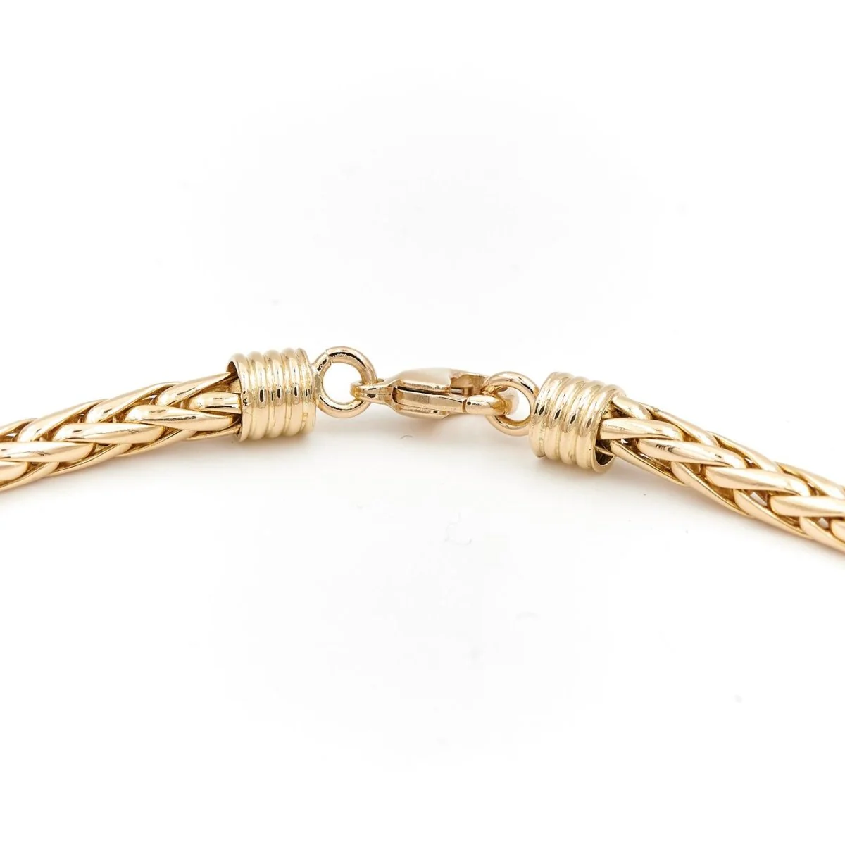 Collier Maille palmier en or jaune - Image 4
