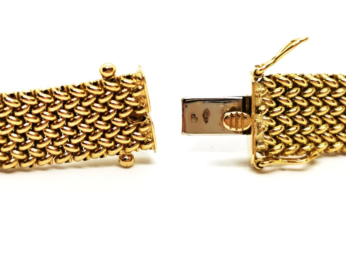 Collier Maille polonaise Or jaune - Image 4