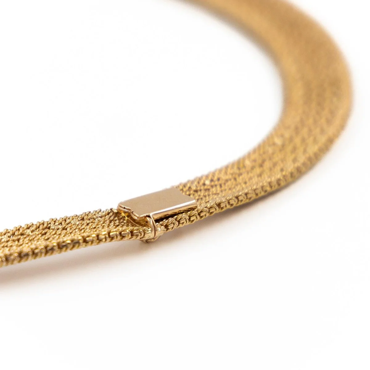 Collier Maille polonaise en or jaune - Image 4