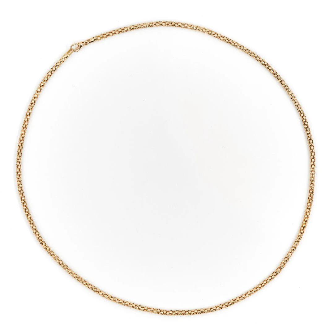 Collier Maille pop-corn Or jaune