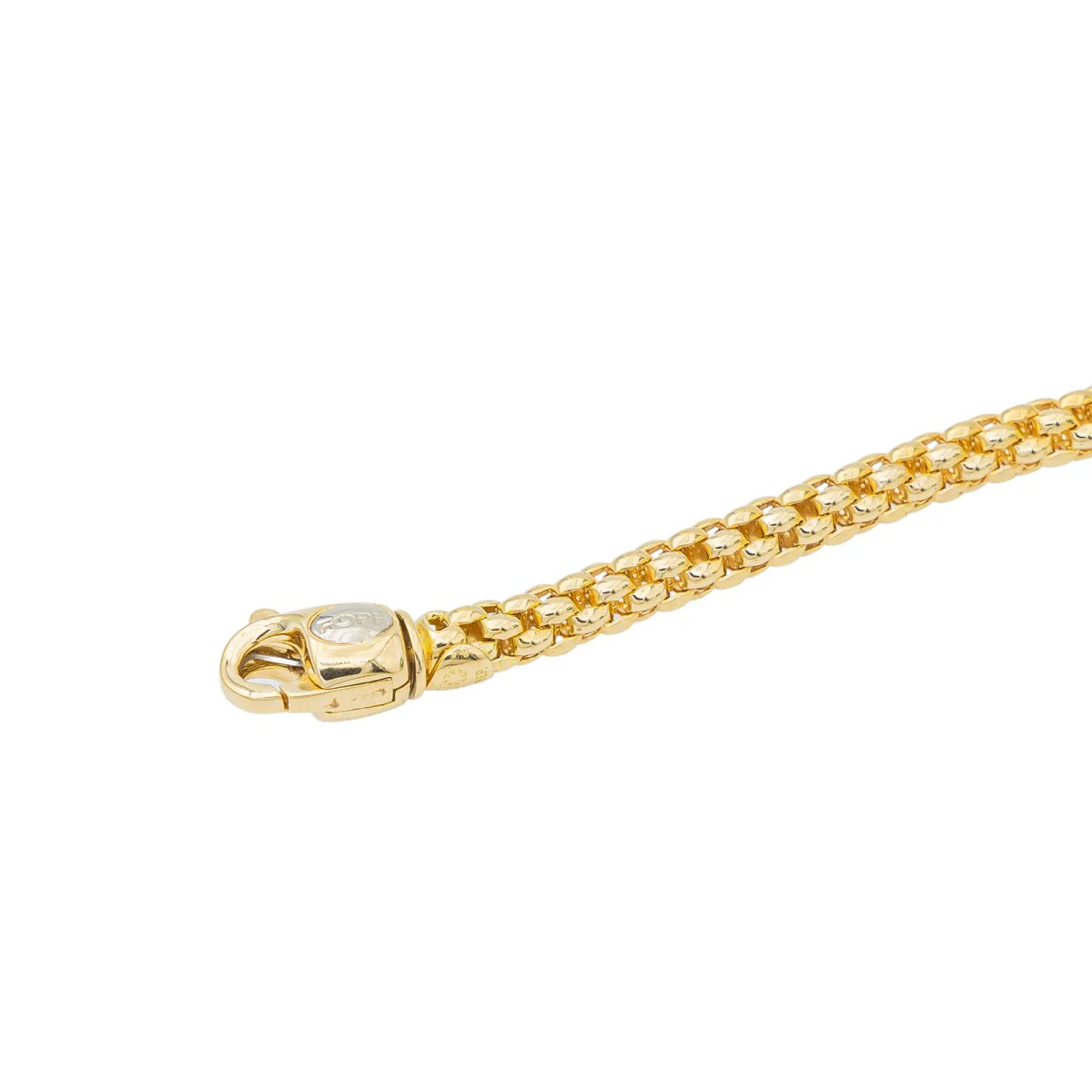 Collier FOPE Maille pop corn en or jaune - Image 4