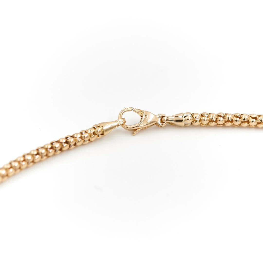 Collier Maille pop-corn Or jaune - Image 5