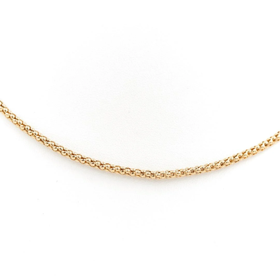 Collier Maille pop-corn Or jaune - Image 6