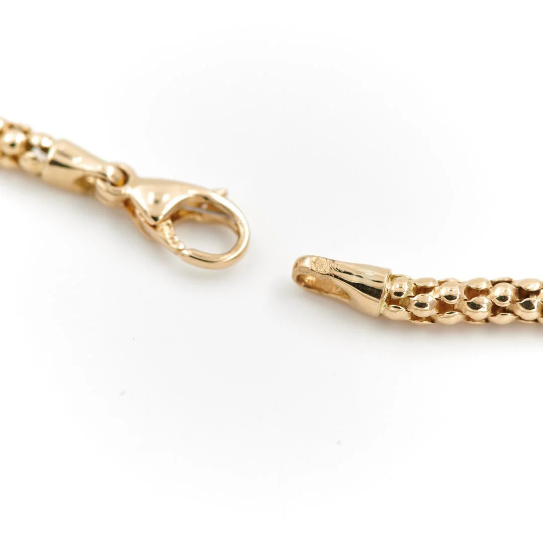 Collier Maille pop-corn Or jaune - Image 7