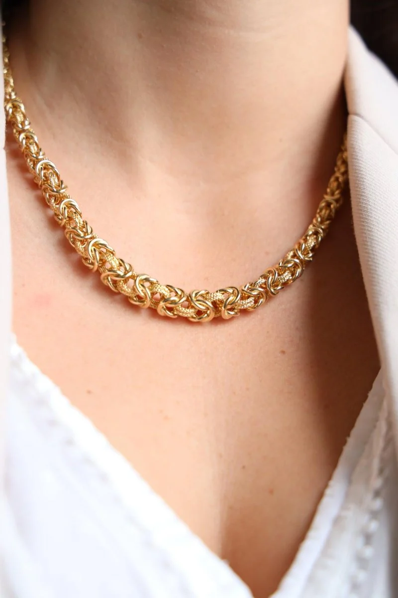 Collier Maille royale en or jaune - Image 7