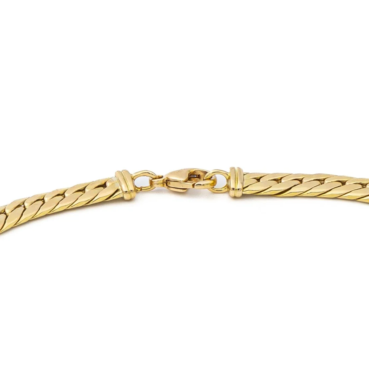Collier Chaîne maille anglaise en or jaune - Image 4