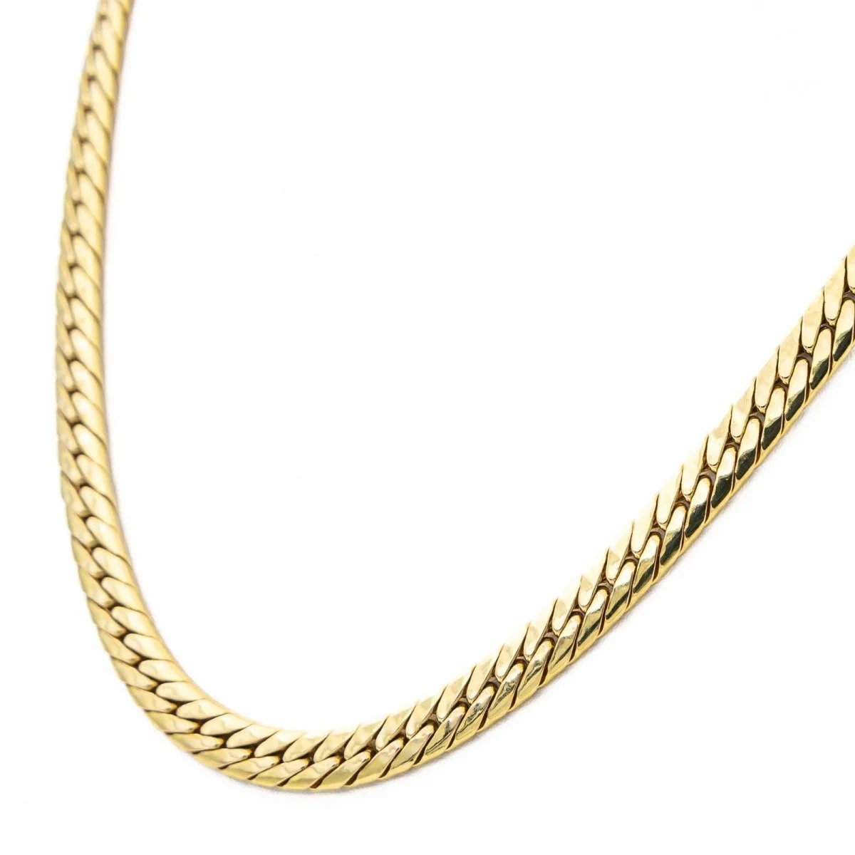 Collier Chaîne maille anglaise en or jaune - Image 5