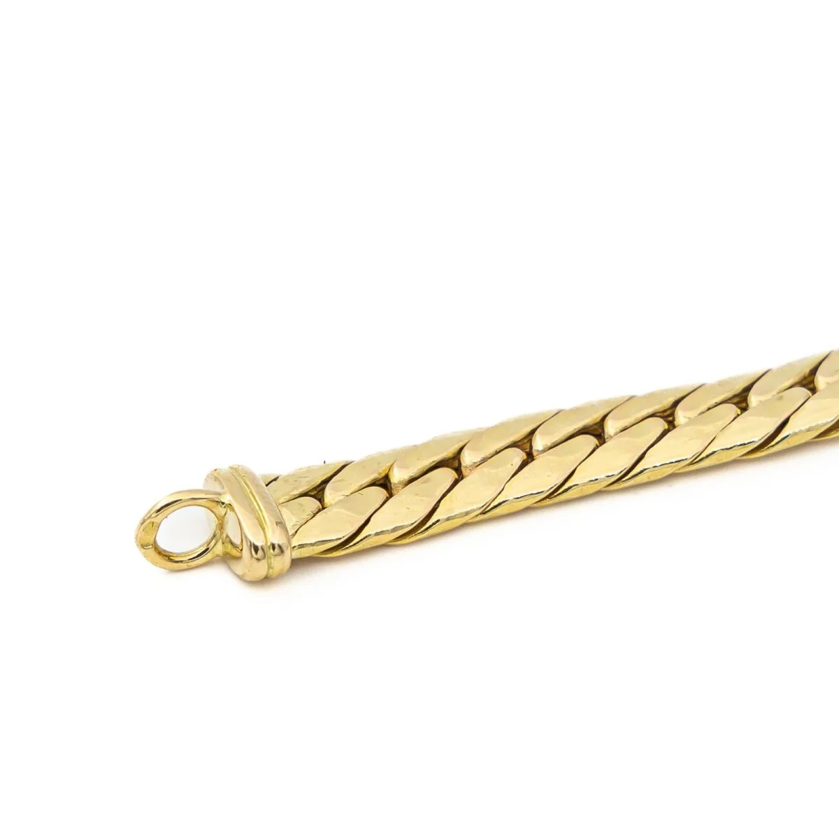 Collier Chaîne maille anglaise en or jaune - Image 6