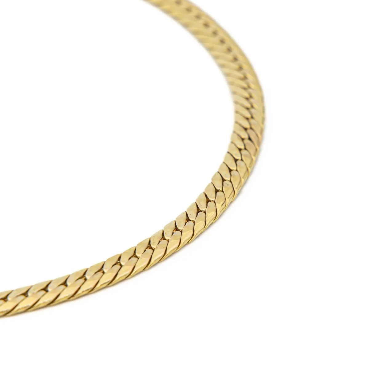 Collier Chaîne maille anglaise en or jaune - Image 7
