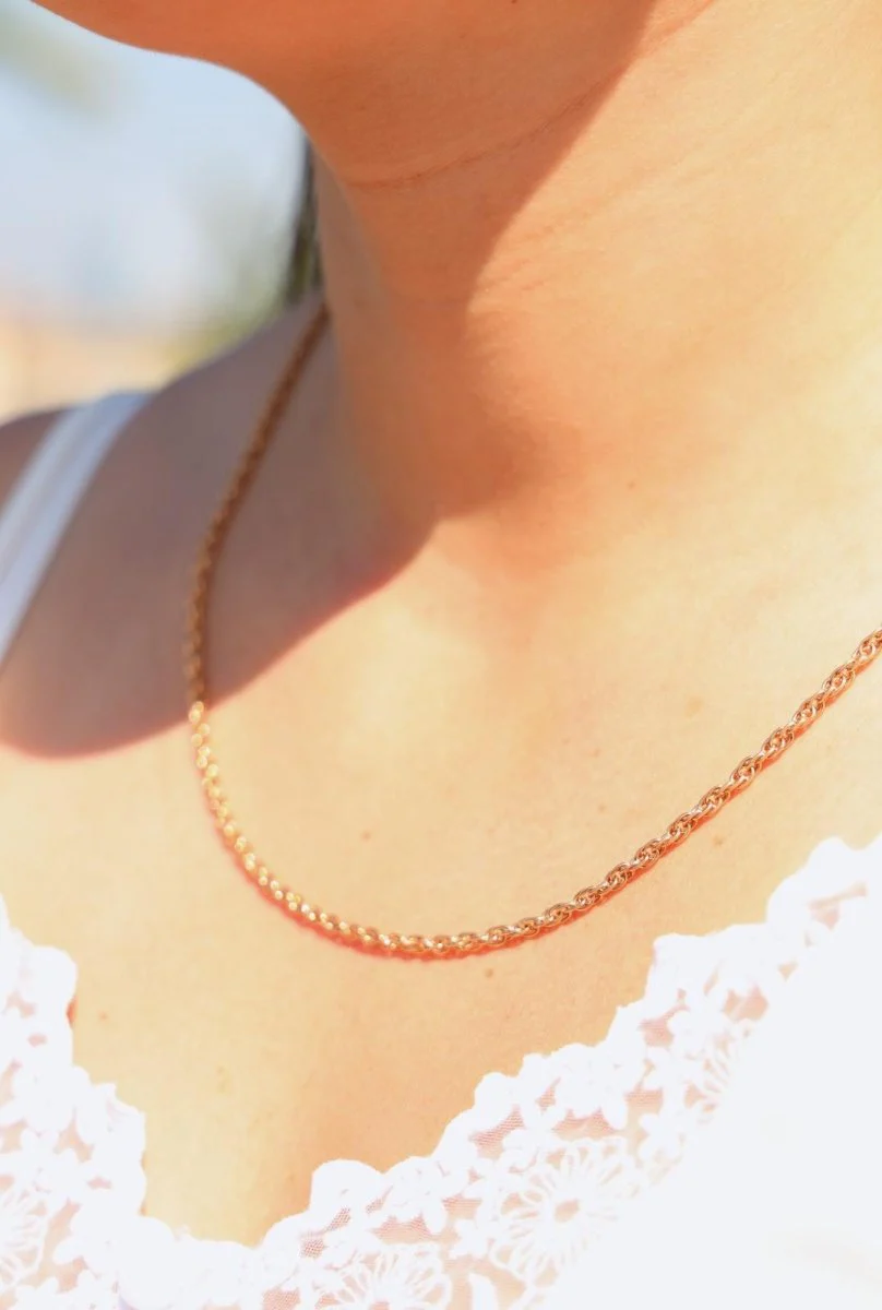 Collier Maille singapour Or rose - Image 2