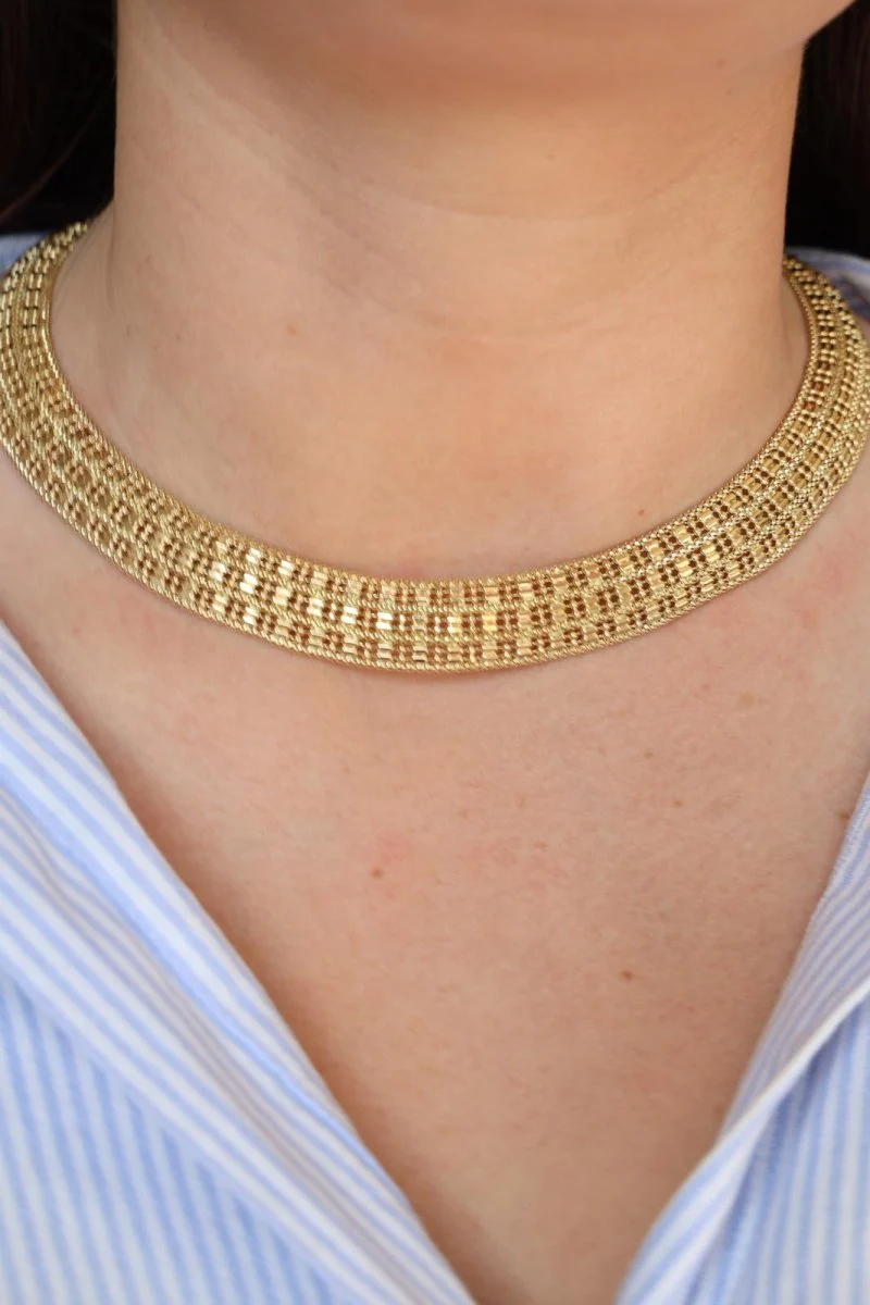 Collier Maille souple Or jaune - Image 2