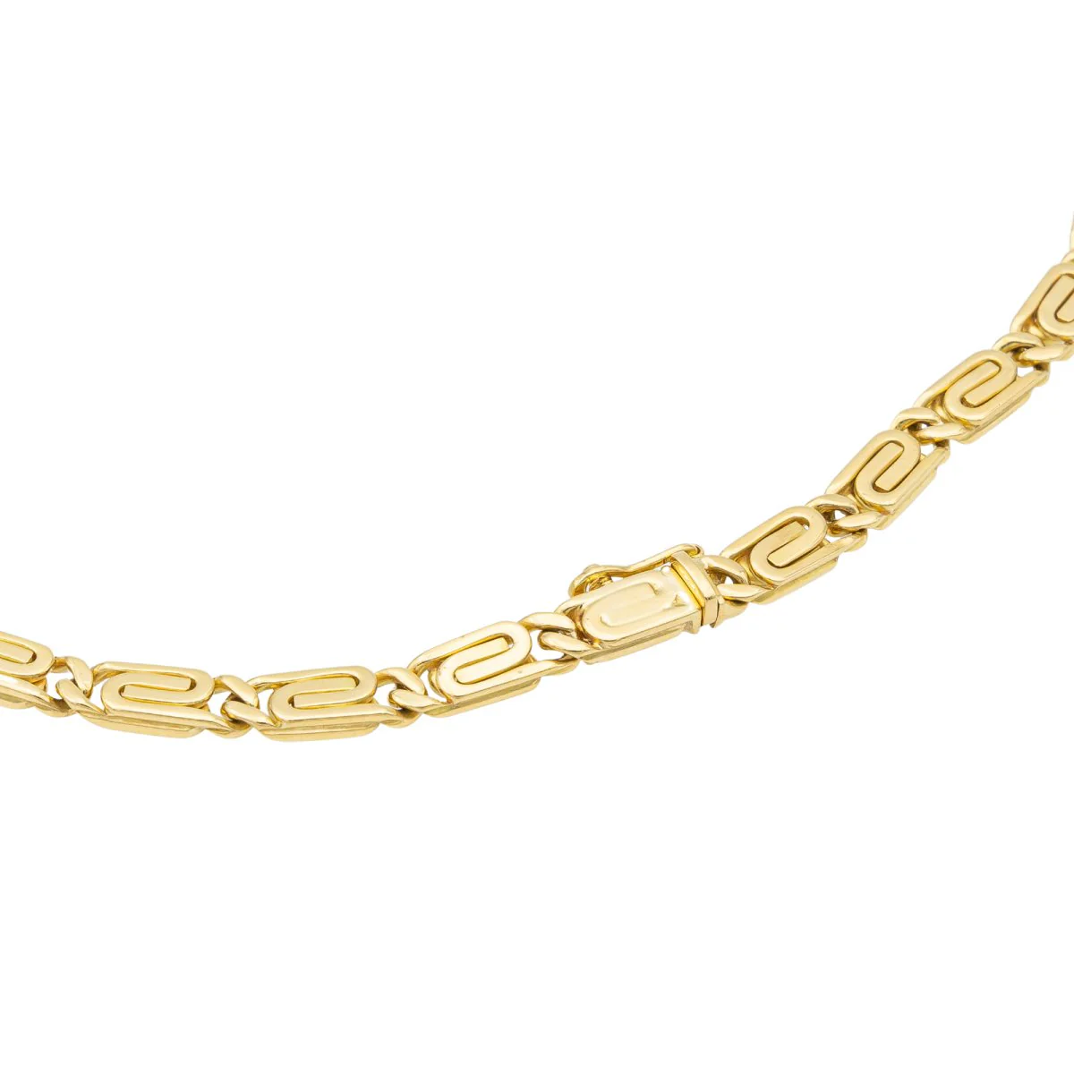 Collier Maille souple Or jaune Emeraude - Image 7