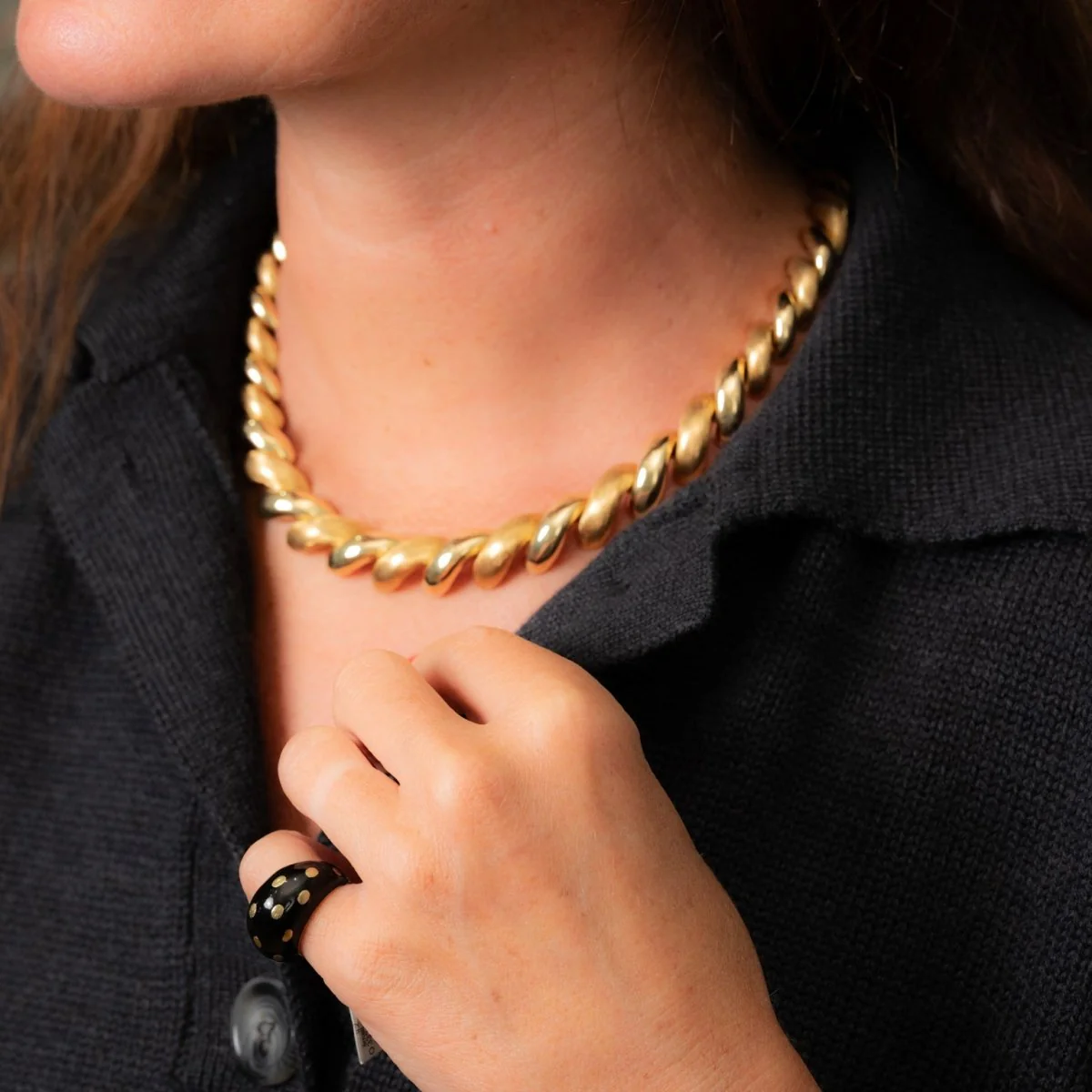 Collier Maille en or jaune - Image 2