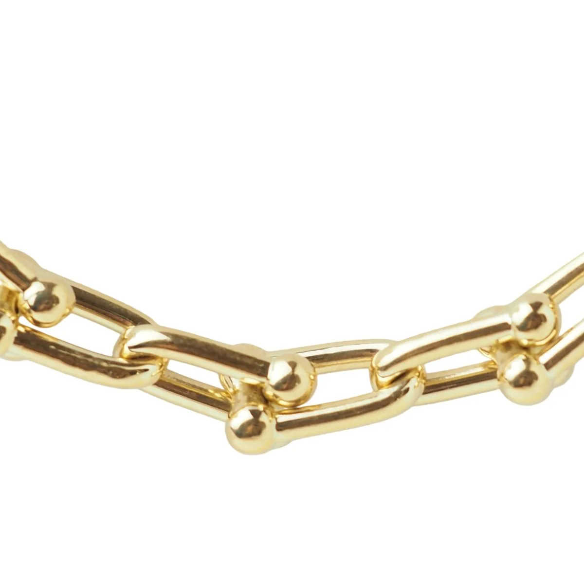 Collier Maille TIFFANY & CO. "HardWear" en or jaune - Image 2