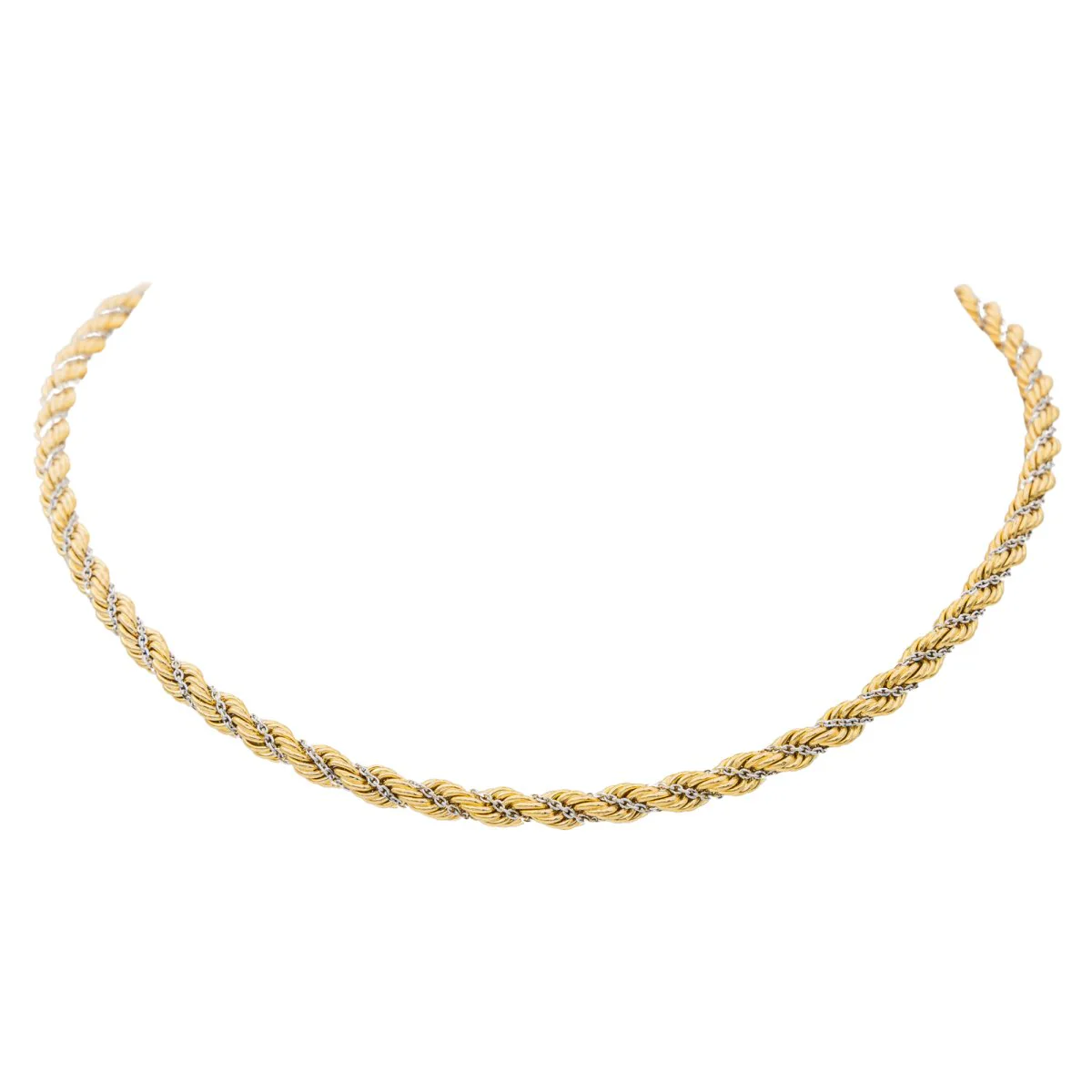 Collier Maille torsadée Or jaune