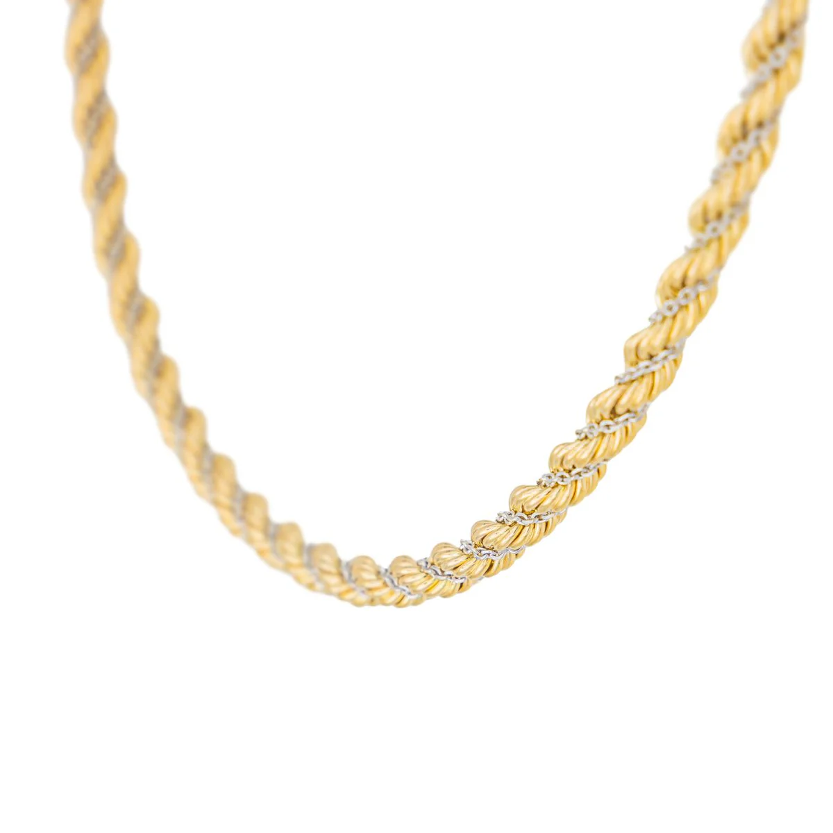 Collier Maille torsadée Or jaune - Image 5