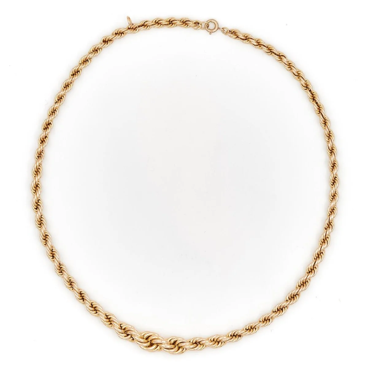 Collier Maille torsadée Or jaune - Image 5