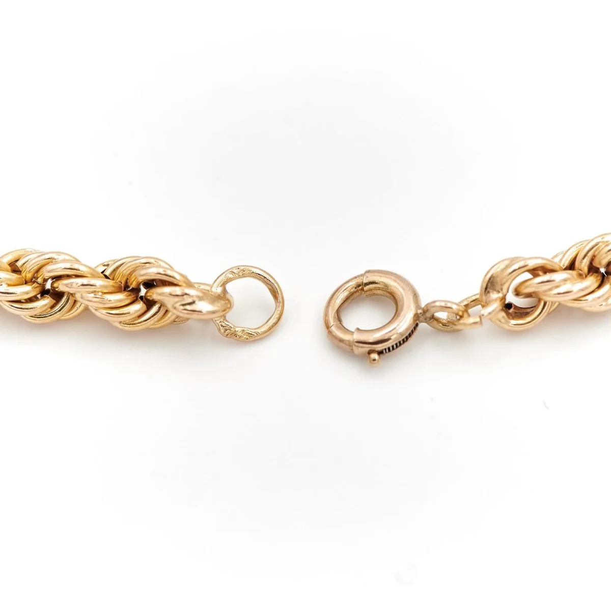 Collier Maille torsadée Or jaune - Image 7