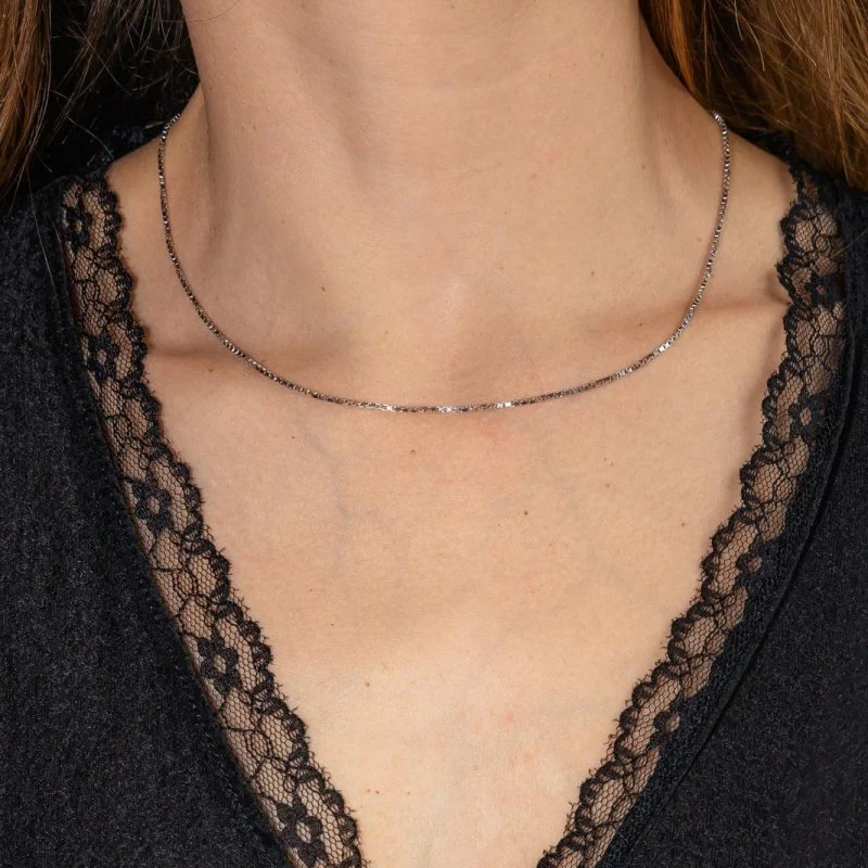 Collier Chaîne en or blanc - Image 2
