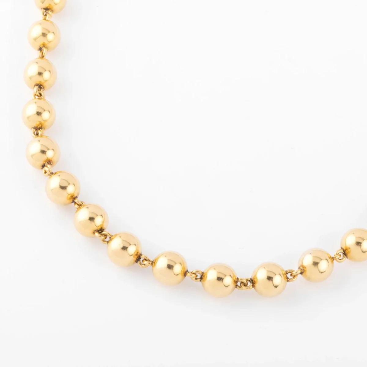 Collier Marseillais en or jaune orné de boules d'or - Image 2