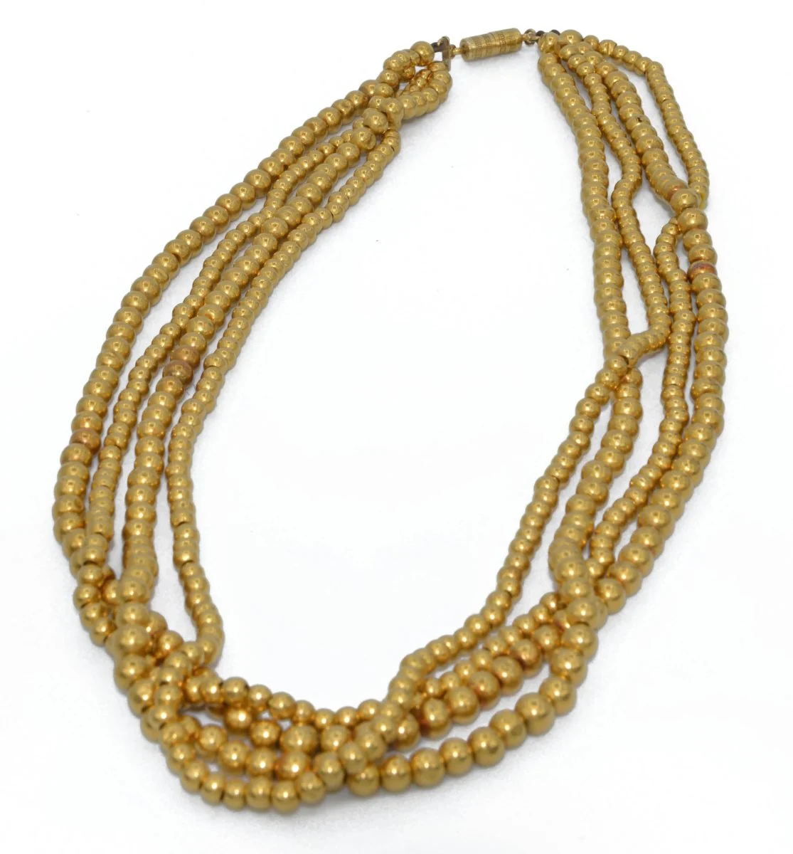 Collier Marseillais or jaune 4 rangs - Image 3