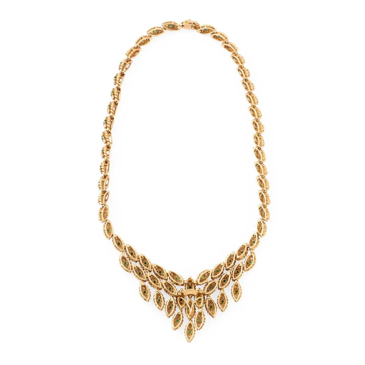 Collier MAUBOUSSIN en or jaune, émeraudes et diamants - Image 4